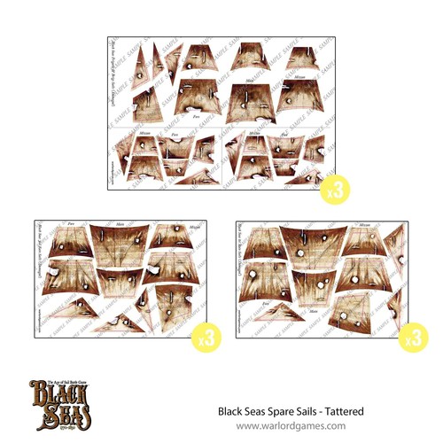 Black seas spare sails - black,